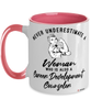 Career Development Counselor Mug Never Underestimate A Woman Who Is Also A Career Development Counselor Coffee Cup Two Tone Pink 11oz