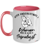 Seismologist Mug Never Underestimate A Woman Who Is Also A Seismologist Coffee Cup Two Tone Pink 11oz