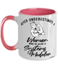 Systems Modeler Mug Never Underestimate A Woman Who Is Also A Systems Modeler Coffee Cup Two Tone Pink 11oz