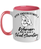 School Secretary Mug Never Underestimate A Woman Who Is Also A School Secretary Coffee Cup Two Tone Pink 11oz