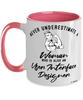 User Interface Designer Mug Never Underestimate A Woman Who Is Also An UI Designer Coffee Cup Two Tone Pink 11oz