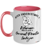 General Practice Lawyer Mug Never Underestimate A Woman Who Is Also A General Practice Lawyer Coffee Cup Two Tone Pink 11oz