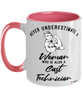 Cast Technician Mug Never Underestimate A Woman Who Is Also A Cast Tech Coffee Cup Two Tone Pink 11oz