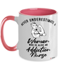 Addiction Nurse Mug Never Underestimate A Woman Who Is Also An Addiction Nurse Coffee Cup Two Tone Pink 11oz