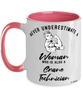 Crane Technician Mug Never Underestimate A Woman Who Is Also A Crane Tech Coffee Cup Two Tone Pink 11oz