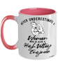 High Voltage Engineer Mug Never Underestimate A Woman Who Is Also A High Voltage Engineer Coffee Cup Two Tone Pink 11oz