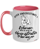 Administrative Manager Mug Never Underestimate A Woman Who Is Also An Administrative Manager Coffee Cup Two Tone Pink 11oz