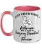 Emergency Department Technician Mug Never Underestimate A Woman Who Is Also An Emergency Department Tech Coffee Cup Two Tone Pink 11oz