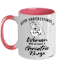 Geriatric Nurse Mug Never Underestimate A Woman Who Is Also A Geriatric Nurse Coffee Cup Two Tone Pink 11oz