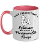 Perioperative Nurse Mug Never Underestimate A Woman Who Is Also A Perioperative Nurse Coffee Cup Two Tone Pink 11oz