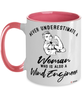 Wind Engineer Mug Never Underestimate A Woman Who Is Also A Wind Engineer Coffee Cup Two Tone Pink 11oz