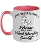 Medical Laboratory Scientist Mug Never Underestimate A Woman Who Is Also A Medical Laboratory Scientist Coffee Cup Two Tone Pink 11oz