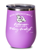 Policy Analyst Wine Glass Never Underestimate A Woman Who Is Also A Policy Analyst 12oz Stainless Steel Pink