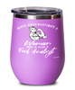 Food Analyst Wine Glass Never Underestimate A Woman Who Is Also A Food Analyst 12oz Stainless Steel Pink