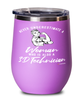 3D Technician Wine Glass Never Underestimate A Woman Who Is Also A 3D Tech 12oz Stainless Steel Pink
