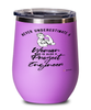 Project Engineer Wine Glass Never Underestimate A Woman Who Is Also A Project Engineer 12oz Stainless Steel Pink