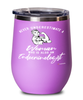 Endocrinologist Wine Glass Never Underestimate A Woman Who Is Also An Endocrinologist 12oz Stainless Steel Pink