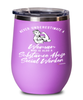 Substance Abuse Social Worker Wine Glass Never Underestimate A Woman Who Is Also A Substance Abuse Social Worker 12oz Stainless Steel Pink