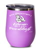 Perinatologist Wine Glass Never Underestimate A Woman Who Is Also A Perinatologist 12oz Stainless Steel Pink