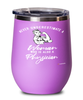 Physician Wine Glass Never Underestimate A Woman Who Is Also A Physician 12oz Stainless Steel Pink