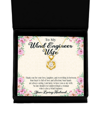 Wind Engineer Wife Heart Knot Gold Necklace No One Should Underestimate A Woman Who Is Also A Wind Engineer