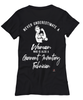 Garment Inventory Technician T-shirt Never Underestimate A Woman Who Is Also A Garment Inventory Tech Womens T-Shirt Black