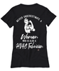 HVAC Technician T-shirt Never Underestimate A Woman Who Is Also A HVAC Tech Womens T-Shirt Black