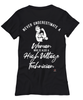 High Voltage Technician T-shirt Never Underestimate A Woman Who Is Also A High Voltage Tech Womens T-Shirt Black