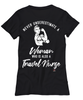 Travel Nurse T-shirt Never Underestimate A Woman Who Is Also A Travel Nurse Womens T-Shirt Black