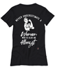 Allergist T-shirt Never Underestimate A Woman Who Is Also An Allergist Womens T-Shirt Black