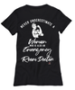 ER Doctor T-shirt Never Underestimate A Woman Who Is Also An Emergency Room Doctor Womens T-Shirt Black