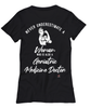 Geriatric Medicine Doctor T-shirt Never Underestimate A Woman Who Is Also A Geriatric Medicine Doctor Womens T-Shirt Black