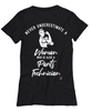 Parts Technician T-shirt Never Underestimate A Woman Who Is Also A Parts Tech Womens T-Shirt Black