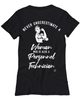 Personnel Technician T-shirt Never Underestimate A Woman Who Is Also A Personnel Tech Womens T-Shirt Black