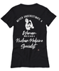 Nuclear Medicine Specialist T-shirt Never Underestimate A Woman Who Is Also A Nuclear Medicine Specialist Womens T-Shirt Black