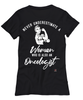 Oncologist T-shirt Never Underestimate A Woman Who Is Also An Oncologist Womens T-Shirt Black