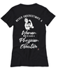 Physician Executive T-shirt Never Underestimate A Woman Who Is Also A Physician Executive Womens T-Shirt Black