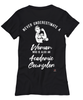 Academic Counselor T-shirt Never Underestimate A Woman Who Is Also An Academic Counselor Womens T-Shirt Black