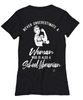 School Librarian T-shirt Never Underestimate A Woman Who Is Also A School Librarian Womens T-Shirt Black