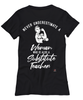 Substitute Teacher T-shirt Never Underestimate A Woman Who Is Also A Substitute Teacher Womens T-Shirt Black