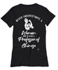 Professor of Chinese T-shirt Never Underestimate A Woman Who Is Also A Professor of Chinese Womens T-Shirt Black