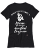 Acoustical Engineer T-shirt Never Underestimate A Woman Who Is Also An Acoustical Engineer Womens T-Shirt Black