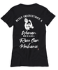 Race Car Mechanic T-shirt Never Underestimate A Woman Who Is Also A Race Car Mechanic Womens T-Shirt Black