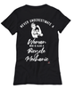 Bicycle Mechanic T-shirt Never Underestimate A Woman Who Is Also A Bicycle Mechanic Womens T-Shirt Black