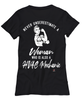 HVAC Mechanic T-shirt Never Underestimate A Woman Who Is Also A HVAC Mechanic Womens T-Shirt Black