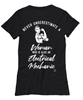 Electrical Mechanic T-shirt Never Underestimate A Woman Who Is Also An Electrical Mechanic Womens T-Shirt Black