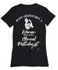 Clinical Pathologist T-shirt Never Underestimate A Woman Who Is Also A Clinical Pathologist Womens T-Shirt Black