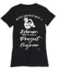 Project Engineer T-shirt Never Underestimate A Woman Who Is Also A Project Engineer Womens T-Shirt Black