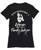 Family Lawyer T-shirt Never Underestimate A Woman Who Is Also A Family Lawyer Womens T-Shirt Black