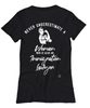 Immigration Lawyer T-shirt Never Underestimate A Woman Who Is Also An Immigration Lawyer Womens T-Shirt Black